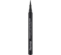 Flormar Midnight Matte Eyeliner - Eyeliner liquide waterproof au fini mat intense - Pointe feutre fine pour une application précise - Longue tenue - Maquillage yeux sans bavures - 001 Black