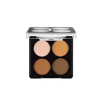 Flormar Palette de Fards à Paupières - 4 Teintes Roses et Mauves, Finitions Mates & Scintillantes - Texture Veloutée, Haute Pigmentation, Longue Tenue, Facile à Estomper, 003 Bronze Goddess