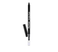 Flormar Smoky Eyes Waterproof Eyeliner - crayon yeux waterproof longue tenue avec applicateur éponge - couleur intense, texture crémeuse & maquillage yeux pro, 01 Carbon Black