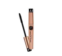 Flormar Triple Action Mascara - 3-en-1 avec brosse en silicone réglable - mascara noir volume, longueur extrême et effet extension de cils - enrichi en huile d’argan pour cils nourris et forts