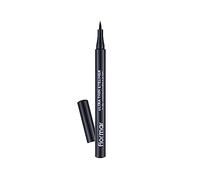 Flormar Ultra Thin Eyeliner - Crayon yeux noir waterproof longue tenue avec pointe feutre ultra précise - couleur intense noire, séchage rapide & maquillage pour les yeux sans bavures