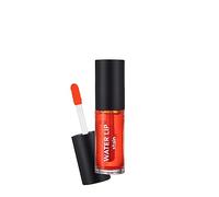 Flormar Water Lip Stain - Encre à lèvres pelable - Rouge à lèvres longue tenue waterproof, effet tatouage sans transfert, brillant, léger et hydratant, 004 Orange Juice