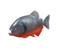 FLORMOON Figurines Piranha Réaliste Figures d'animaux Jouer à Faire semblant Jouet éducatif d'apprentissage Cadeau d'anniversaire de Noel Récompenses des Enseignants pour Les Enfants