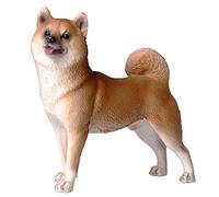 FLORMOON Shiba Inu Figure Réaliste Figurines De Chien Animaux Figure Jouets éducatifs précoces Projet Scientifique Noël Anniversaire Douche de bébé Cadeau pour garçons et Filles (Jaune)