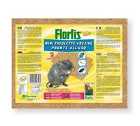 Flortis 2 Mini Tavolette Adesive Per Topi Scarafaggi Arvicole