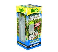 Flortis Piège guêpes, mouches, frelons, moucherons. Capture d'insectes volants multi-usages. Piège écologique d'extérieur. Piège à frelons bouteille et bouchon de piège à mouches 9 x 20,5 cm.