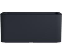 Florus Jardinière Jive Square 80 cm – Plastique 100% recyclé Gris/Anthracite