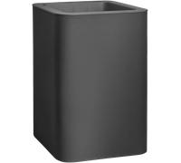 FLORUS Jive Carree Haut 40cm - Jardiniere Exterieur - Plastique 100% Recyclé - L39 x W39 x H60.2 - Gris/Anthracite