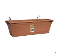 Florus Fioriera/Balconetta Mediterran Balcony Trough Set Terracotta 40cm Multicolore