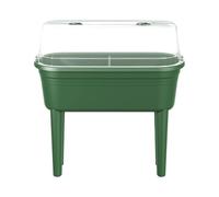 Florus Grow Table Set - Planteur pour Extérieur & Récolte - Serre Incluse - Plastique 100% recyclé - 26.4 x 37.0 x 78.0 - Vert/Vert