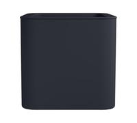 FLORUS Jive Square 40cm - Planteur pour Intérieur & Extérieur - Plastique 100% Recyclé - L39 x W39 x H37.2 cm - Gris/Anthracite