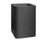 FLORUS Jive Carree Haut Stripe 40cm Pot de Fleur - Anthracite