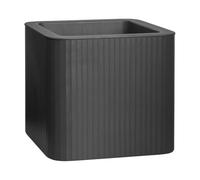 FLORUS Jive Carree Stripe 40cm Jardinière - Anthracite