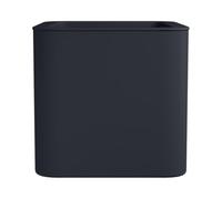 FLORUS Jive Square 40cm - Planteur pour Intérieur & Extérieur - Plastique 100% Recyclé - L39 x W39 x H37.2 cm - Gris/Anthracite