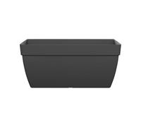 FLORUS Paris Terrace Trough 60cm - Jardiniere Exterieur - Plastique 100% Recyclé - L59 x W29 x H26 - Gris/Anthracite