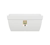 FLORUS Paris Terrace Trough 80cm Pot de Fleur - Blanc | L 36 x W 76.4 x H 31.9 cm | Plastique 100% recyclé