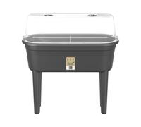 Florus Table De Culture Set Jardinière - Anthracite | L 37 x W 78 x H 26.4 cm | Convient à une Utilisation Extérieure | Plastique 100% recyclé