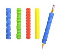 Floruvia Lot de 4 poignées en Silicone pour Crayons, poignées sensorielles structurées pour Enfants, Aide à l'écriture, TDAH et anxiété, Jouet de Voyage pour la Classe