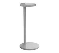 Flos 09.8301.AH Oblique Lampe de table LED en aluminium Gris brillant 3000 K 15,5 x 35 cm