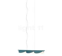 Flos Almendra Linear S3 Suspension LED 3 foyers bleu Ce luminaire comporte des modules à LED prémontés de classes énergétiques A A++, A+, A