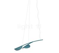 Flos Almendra Organic S2 Suspension LED 2 foyers bleu - short Ce luminaire comporte des modules à LED prémontés de classes énergétiques A A++, A+, A