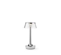 Flos Bon Jour Unplugged Akku Tischleuchte, Chrome