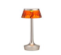 Flos Bon Jour Unplugged Bordlampe Mat Krom Krop Og Rav Skærm