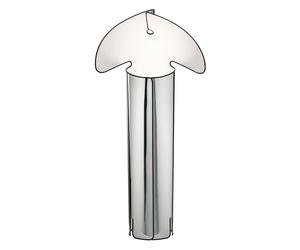 Flos Chiara F Stehleuchte, acier inoxydable / noir