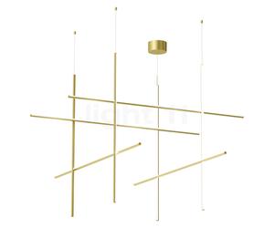Flos Coordinates Module S Suspension LED champagne anodisé