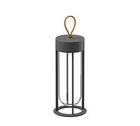 Flos In Vitro Unplugged F018E31K030 Lampe de sol LED rechargeable en aluminium Anthracite 3000 K 13,2 x 39,3 cm