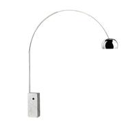 Flos Lampadaire Arco Pied chromé en marbre de Carrare