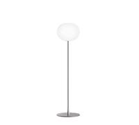Flos Lampadaire Glo-ball F1 Verre opale blanc - pied argent mat