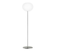 Flos Lampadaire Glo-ball F3 Verre opalin blanc-mât support argenté