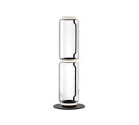 FLOS lampadaire NOCTAMBULE (2 High Cylinders - Verre soufflé / Aluminium moulé sous pression noir)