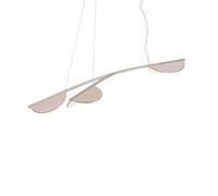 FLOS lampe à suspension ALMENDRA S3 ORGANIC Y SHORT (Nude - Aluminium)