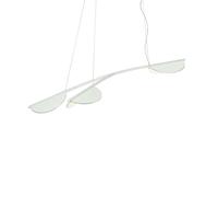 FLOS lampe à suspension ALMENDRA S3 ORGANIC Y SHORT (Off-white - Aluminium)
