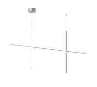 FLOS lampe à suspension COORDINATES S2 (Argent moon - Aluminium Extrudé)