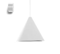 FLOS lampe à suspension STRING LIGHT CÔNE 12 mètres avec rosace au mur BLANC
