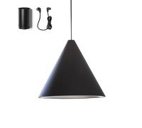 FLOS lampe à suspension STRING LIGHT CÔNE 22 mètres avec FLOOR SWITCH NOIR