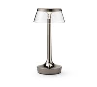 Flos Bon Jour Unplugged Akku Tischleuchte, Black Chrome