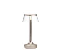 Flos Lampe de table Bon Jour Unplugged Matt chrome-transparent