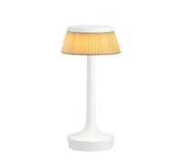 Flos Lampe de table Bon jour Unplugged - tissu - Blanc
