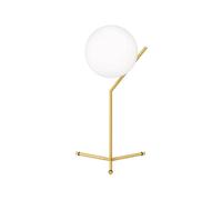 FLOS Lampe de table IC Lights T1 High – verre soufflé, laiton brossé H 44.2 cm/Ø 20 cm