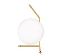 FLOS lampe de table IC T1 LOW (Laiton brossé - Verre soufflé et métal)