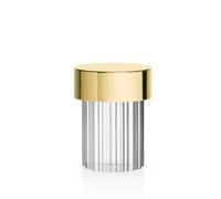 FLOS Lampe de table Last Order Fluted – Batterie LED – Laiton brillant – Intérieur