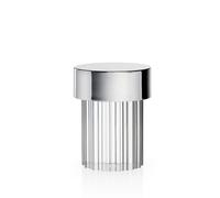 FLOS Lampe de table Last Order Fluted avec batterie LED Acier inoxydable brillant IP55