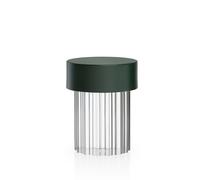 FLOS Lampe de table Last Order Fluted à batterie rechargeable pour extérieur vert mat