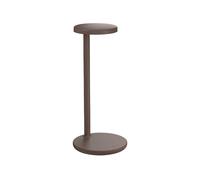 FLOS lampe de table OBLIQUE QI (2700K, marron opaque - Aluminium et PMMA)