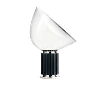 FLOS Lampe de table/sol Taccia LED H 64,5 cm Noir aluminium et verre