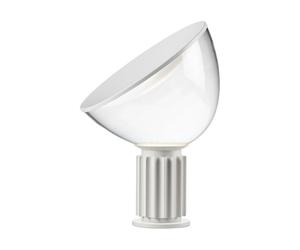 Flos Lampe de table Taccia Small LED 48.5 cm Mat blanc - globe en verre
